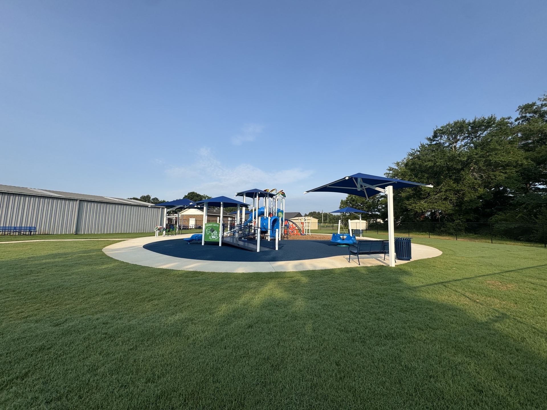 Childersburg Playground shaded play structure